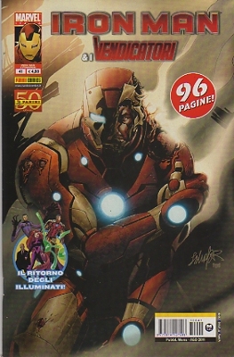 copertina di Salvador Larroca
			da The Invincible Iron Man 33  © Marvel Comics