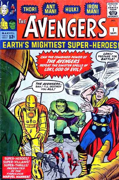 copertina di jack Kirby
			 Avengers 1 © Marvel Comics