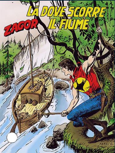 copertina zagor zenith numero 488 di Gallieno Ferri