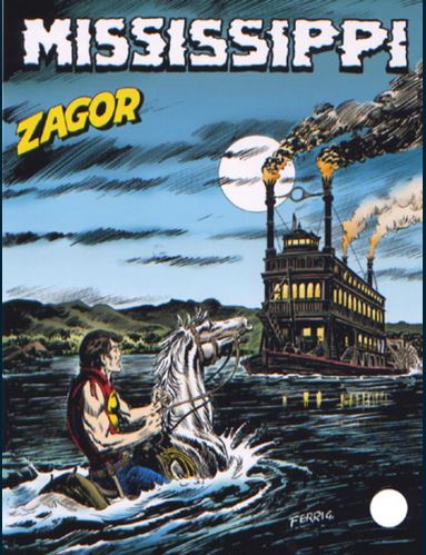 copertina zagor zenith numero 493 di Gallieno Ferri