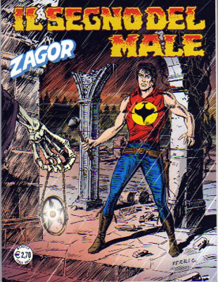 copertina zagor zenith numero 519 di Gallieno Ferri