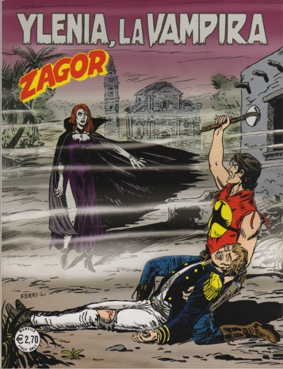 copertina zagor zenith numero 526 di Gallieno Ferri