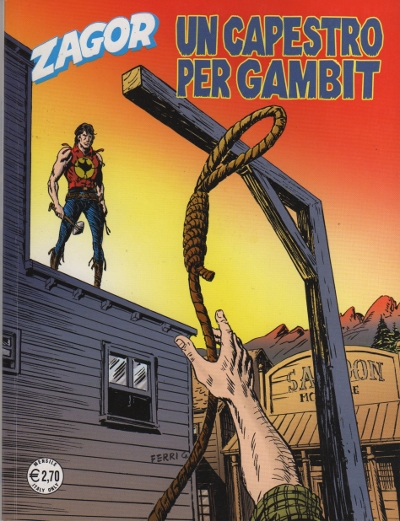 copertina zagor zenith numero 528 di Gallieno Ferri