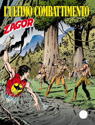 copertina zagor zenith numero 548 di Gallieno Ferri