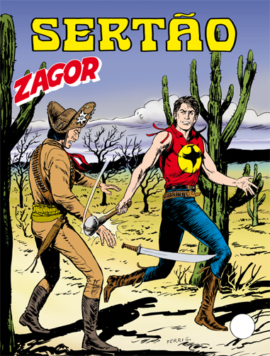 copertina zagor zenith numero 573 di Gallieno Ferri