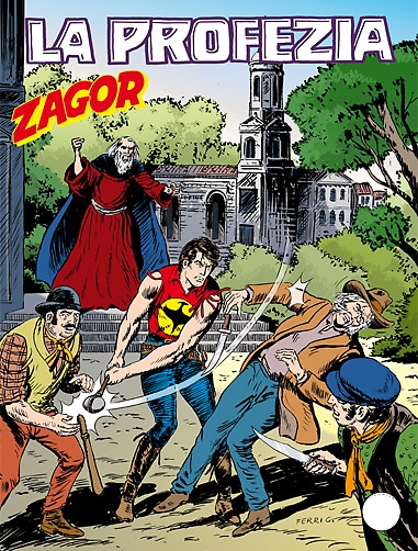 copertina zagor zenith numero 578 di Gallieno Ferri