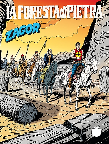 copertina zagor zenith numero 581 di Gallieno Ferri