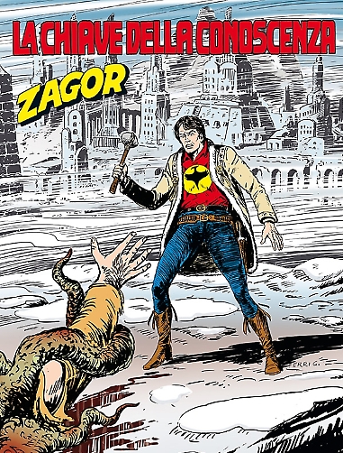 copertina zagor zenith numero 588 di Gallieno Ferri