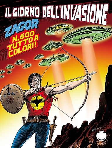 copertina zagor zenith numero 600 di Gallieno Ferri