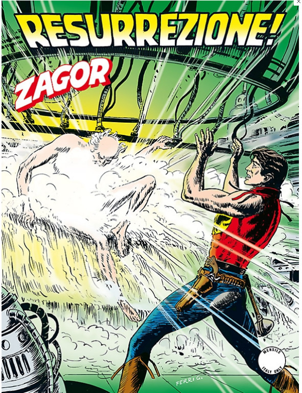 copertina zagor zenith numero 602 di Gallieno Ferri