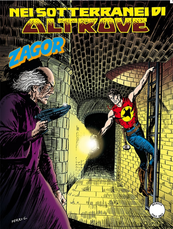 copertina zagor zenith numero 603 di Gallieno Ferri