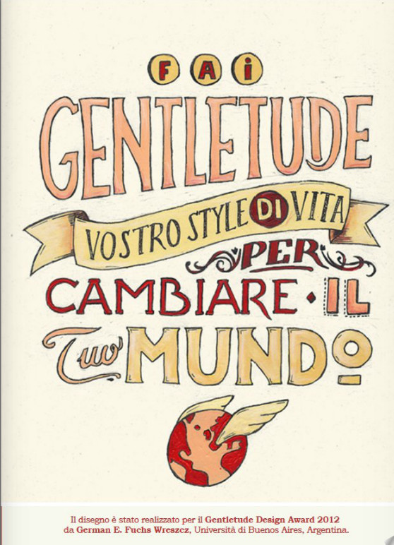 manifesto realizzato per il Gentletude Award 2012