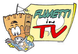 logo di fumetti in tv