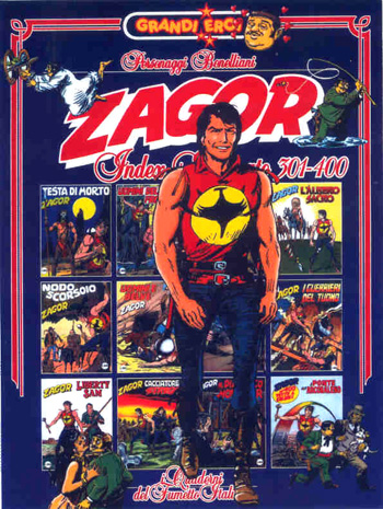 la copertina dello zagor index 4