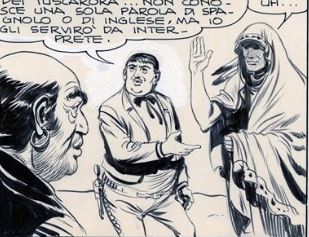 cico e zagor el tigre e nuvola nera - disegno di gallieno ferri