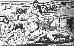 zagor combatte nel laboratorio