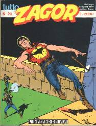 copertina zagor zenith numero 20 di Gallieno Ferri